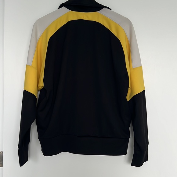 EPTM Yellow and Black Zip Up Sweater Jacket - size small - Picture 4 of 4